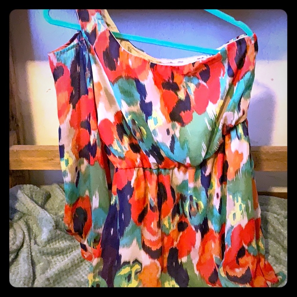 One shoulder tunic top